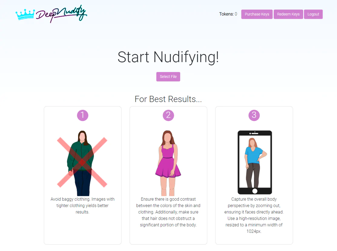 нейросеть DeepNudify